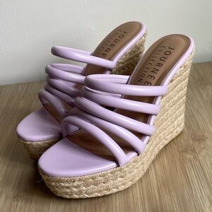 Journee Collective Lavender Wedges